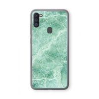 Groen marmer: Samsung Galaxy A11 Transparant Hoesje
