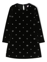 Chiara Ferragni Kids robe à logo imprimé - Noir