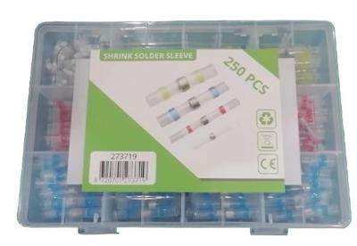 Krimpkous soldeer connector 0.25-6mm set 250 delig - 4143124