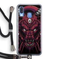 Hell Hound and Serpents: Samsung Galaxy A40 Transparant Hoesje met koord