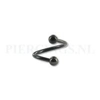Twister 1.2 mm zwart 10 mm