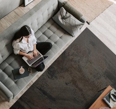 Vinyl tapijt verroest ijzer Vinyl tapijt verroest ijzer