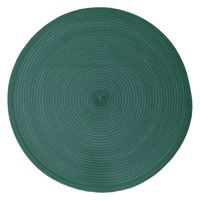 Ronde placemat gevlochten kunststof emerald groen 38 cm   -
