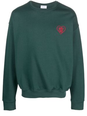Family First sweat en coton à logo brodé - Vert