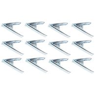 12x Zeilklem/zeilclip van metaal 10 cm