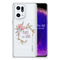 OPPO Find X5 Pro Telefoonhoesje met Naam Boho Text - thumbnail