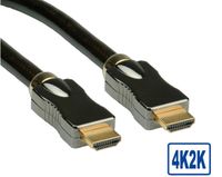 ROLINE HDMI Ultra HD Kabel met Ethernet, M/M, zwart, 3 m - thumbnail