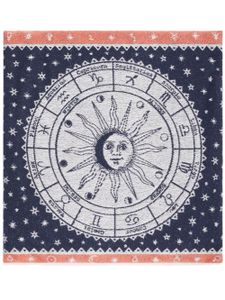 Alanui coussin Astrology Wheel - Bleu