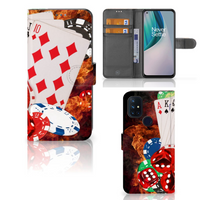 OnePlus Nord N10 Wallet Case met Pasjes Casino - thumbnail