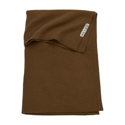 Meyco deken knit basic chocolate Maat