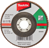 Makita Accessoires lamellenschuurschijf 125mm c80 - d-28101 - d-28101