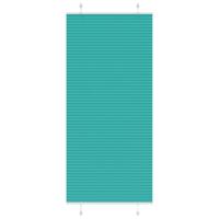 Plissé rolgordijn 100x200 cm stofbreedte 99,4cm petrol groen