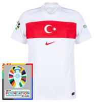 Turkije Dri Fit ADV Match Shirt Thuis 2024-2025 + Euro 2024 Badges