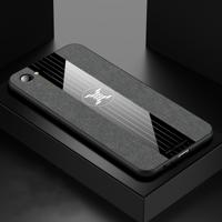 Voor OPPO a3 XINLI stiksels doek Textue schokbestendige TPU beschermhoes (grijs)