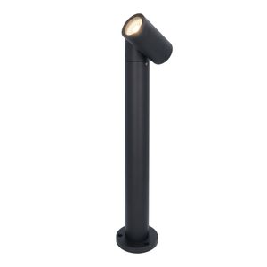 Amy LED sokkellamp - 4000K neutraal wit - GU10 - 45 cm - Padverlichting - Tuinspot - Kantelbaar - Dimbaar - Voor buiten - Zwart