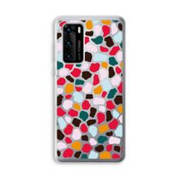 Colored Giraffe: Huawei P40 Transparant Hoesje