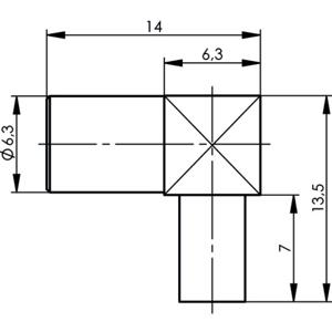 Telegärtner 100024876 100024876 SMB-connector Koppeling, haaks 50 Ω 1 stuk(s)