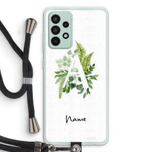 Green Brush: Samsung Galaxy A52s 5G Transparant Hoesje met koord