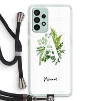 Green Brush: Samsung Galaxy A52s 5G Transparant Hoesje met koord