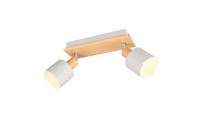 Trio Dubbele plafondlampShanti met houtlook - 862700276