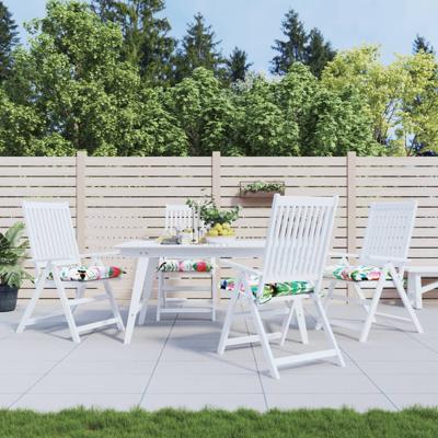 VidaXL Stoelkussens 4 st 50x50x7 cm stof meerkleurig