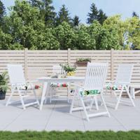 VidaXL Stoelkussens 4 st 50x50x7 cm stof meerkleurig