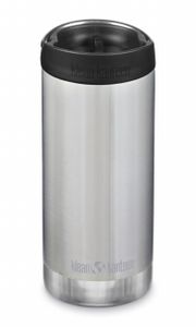 Klean Kanteen TKWide Isolatiefles 355 ml met koffiedop Zilver