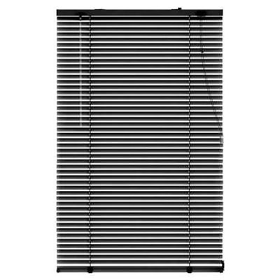 Fenstr jaloezie aluminium 25 mm matzwart - 60x180 cm - Leen Bakker