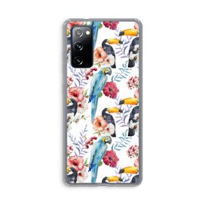 Bloemen tukan: Samsung Galaxy S20 FE / S20 FE 5G Transparant Hoesje