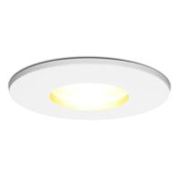 Barcelona - LED Inbouwspots - 4 Watt 345 lumen - 2700K Warm wit - GU10 - Dimbaar - Rond - IP44 voor badkamer, buiten en binnen - Wit