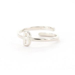 Imotionals Ring Letter B Zilver
