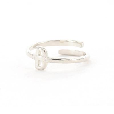 Imotionals Ring Letter B Zilver
