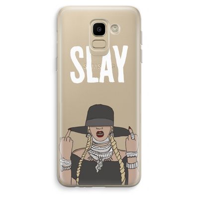 Slay All Day: Samsung Galaxy J6 (2018) Transparant Hoesje