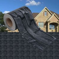 VidaXL Tuinscherm steen-look 35x0,19 m pvc grijs