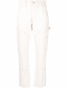 FRAME pantalon droit à poches multiples - Blanc