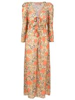 Clube Bossa robe Darina longue à fleurs - Orange - thumbnail