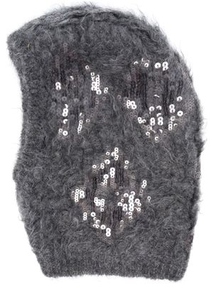 Brunello Cucinelli cagoule en maille - Gris