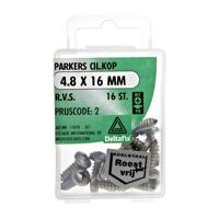 Parkers ck 4,8xx16mm rvs 16st - Deltafix Parkers ck 4,8xx16mm rvs 16st - Deltafix