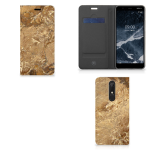 Nokia 5.1 (2018) Standcase Marmer Creme