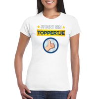 Je bent een toppertje t-shirt wit dames - thumbnail