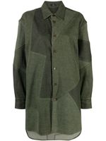 ETRO chemise à design à empiècements - Vert - thumbnail