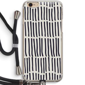 Moroccan stripes: iPhone 6 / 6S Transparant Hoesje met koord