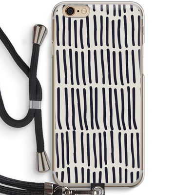 Moroccan stripes: iPhone 6 / 6S Transparant Hoesje met koord