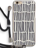 Moroccan stripes: iPhone 6 / 6S Transparant Hoesje met koord