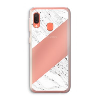 Biggest stripe: Samsung Galaxy A20e Transparant Hoesje