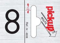 Route alulook 25 x 44 mm Sticker pick up cijfer 8 Pickup - Pickup
