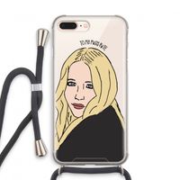 Mary Kate: iPhone 7 PLUS Transparant Hoesje met koord