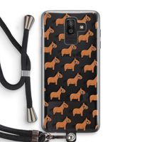 Pony: Samsung Galaxy J8 (2018) Transparant Hoesje met koord