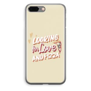 Pizza is the answer: iPhone 8 Plus Transparant Hoesje
