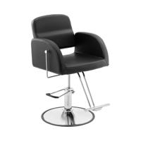 kappersstoel met voetsteun - 50 - 65 cm - 200 kg - Zwart, Zilver